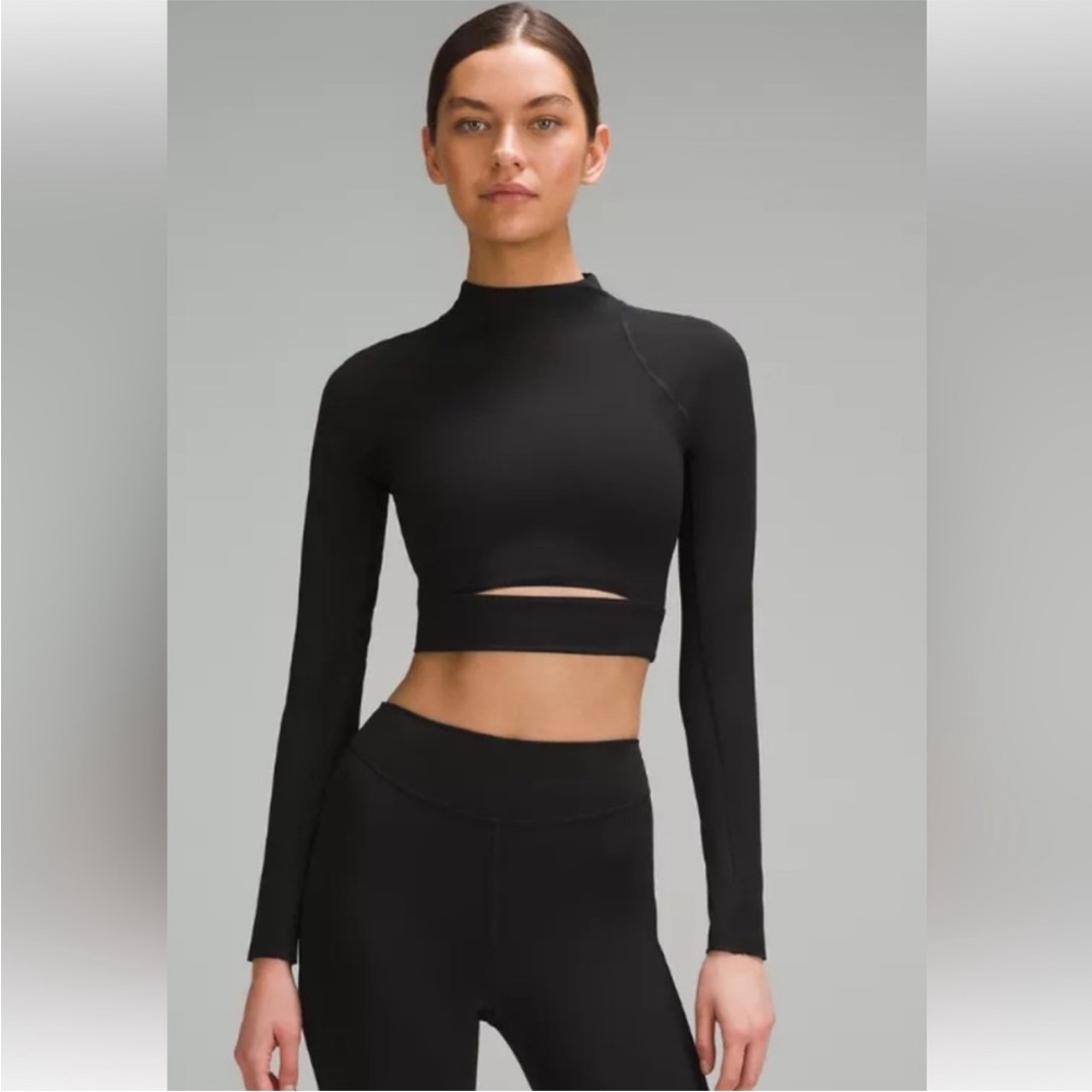 Lululemon Nulux High-Neck Cropped Track LS